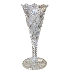 Duncan Miller Paneled Diamond Antique Bud Vase